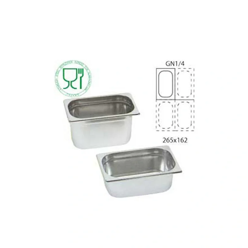 Bac Gastronorme Inox GN 1/4 Prof.100 mm Offre Limitée