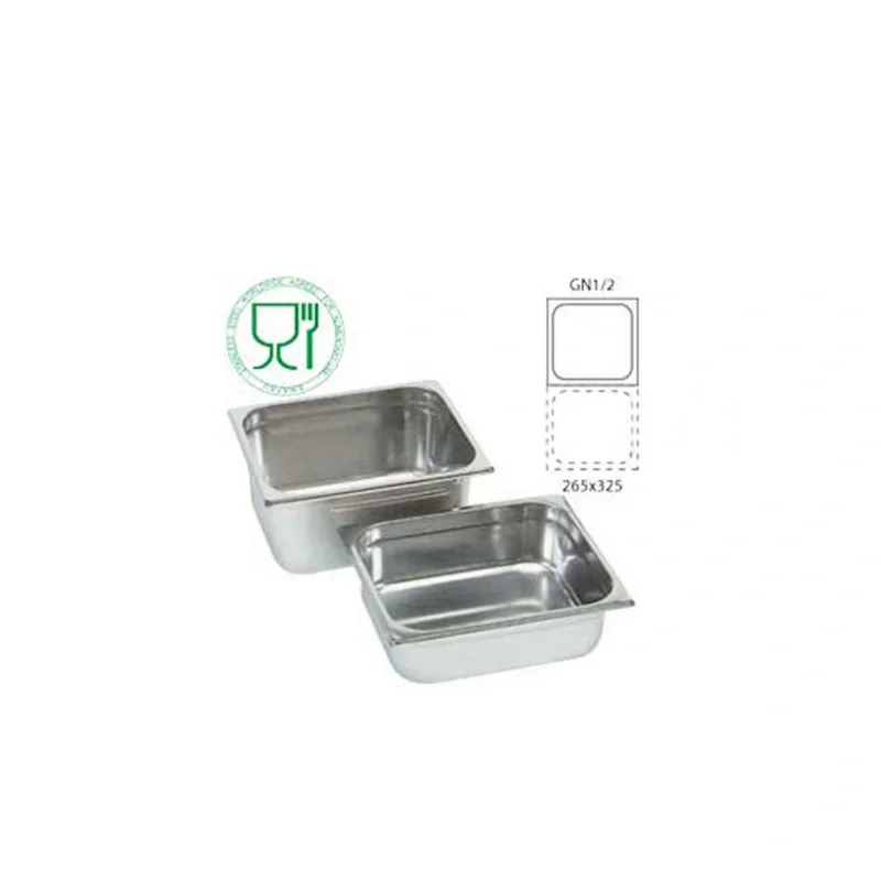 Expédition Rapide Bac Gastronorme Inox GN 1/2 Prof. 100 mm