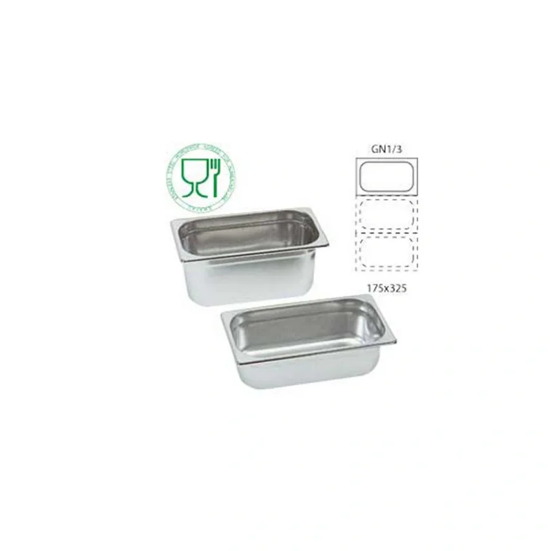 Meilleure Vente Bac Gastronorme Inox GN 1/3 Prof.100 mm