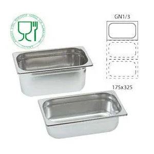 Bac Gastronorme Inox GN 1/3 Prof. 65 mm Super Prix