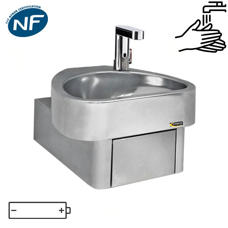 Lave mains commande électronique Norme NF Hygiène Meilleur Choix