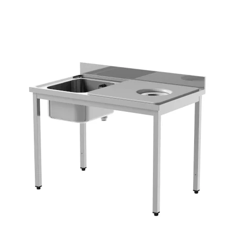 Certifié Table de tri professionnelle et service de légumes1400 x 700 x 850 mm