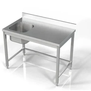Achat Immédiat Plonge 1 bac 1200x700mm avec égouttoir à gauche