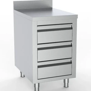 700 TABLE DE TRAVAIL AVEC 3 TIROIRS AVEC BORD RELEVÉ 500 Soldes