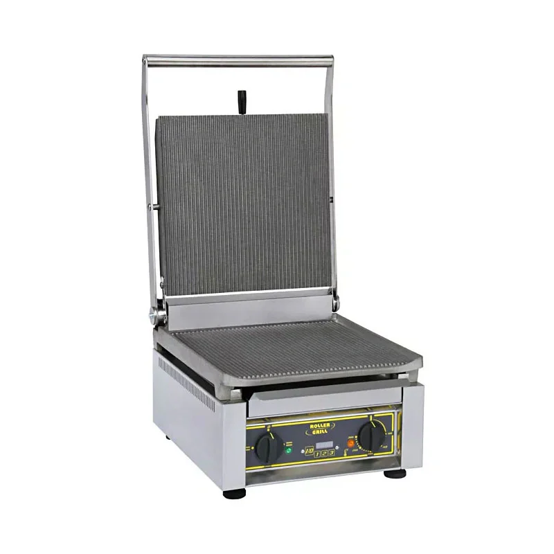 Prix Choc Appareil à panini chrome rainurée simple