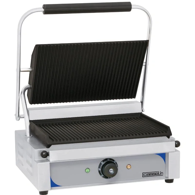 Grill Panini plaques Rainurée - Rainurée Dernière Chance
