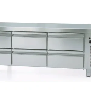 Populaire Table réfrigérée soubassement GN1/1 6 bacs