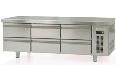 Jusqu’à Épuisement Des Stocks Meuble froid 3 blocs 2 tiroirs GN 1/1 hauteur 600 mm