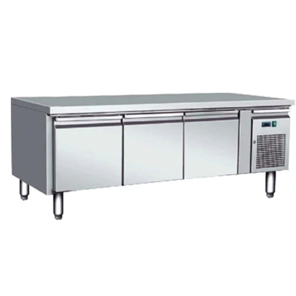 Soubassement réfrigéré Positif 3 portes Bac GN1/1 porf.700 Prix Réduit