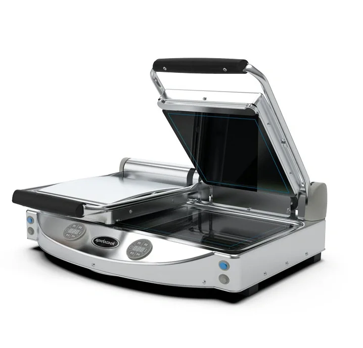 Livraison Express Grill Panini Version Double SPIDOGLASS SP020E