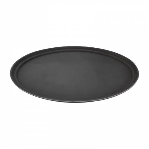 Nouvelle Collection Plateaux Ovale en Plastique Anti-Glisse 685 x 560 mm - Olympia Kristallon