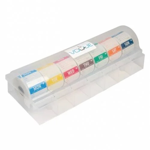 Etiquettes Alimentaires Solubles Code Couleur avec Distributeur 50mm - Vogue Commande En Gros