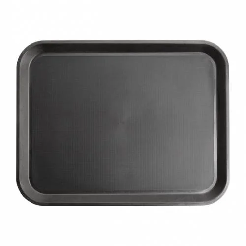 Bon Marché Plateau antidérapant 458 x 356 mm - Noir - Kristallon