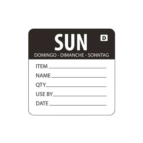 Etiquettes Alimentaires "Dimanche" - Lot de 250 - Vogue Nouvelle Collection