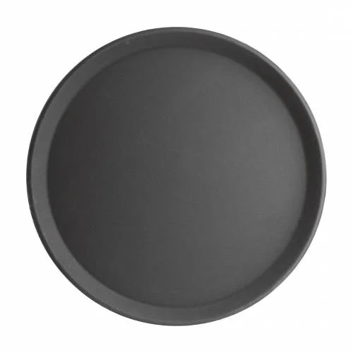 Affaire À Saisir Plateau rond antidérapant en fibre de verre 406(Ø)mm - noir - Kristallon