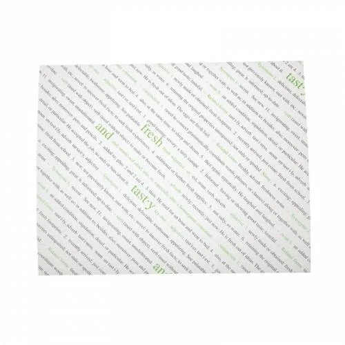 Feuilles de Papier Ingraissable Fresh et Tasty - Lot de 100 Prix Bas