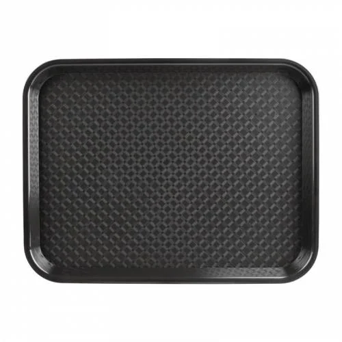 Plateau self-service noir - Surface Antidérapant Offre Exclusive