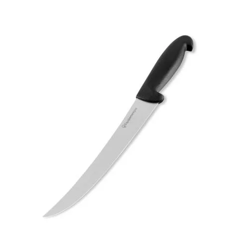 Couteau de chef 325 mm professionnel noir - Lame inox ultra-tranchante, idéal pour chefs - Equipementpro Expédié Aujourd’hui