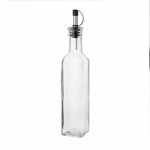Jusqu’à Épuisement Des Stocks Bouteilles d'Huile d'Olive Professionnelles en Verre avec Bec Verseur Olympia – 500 ml (Lot de 6)