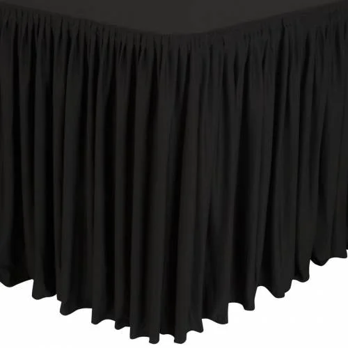 Soldes Nappe et juponnage noirs - modèle froncé