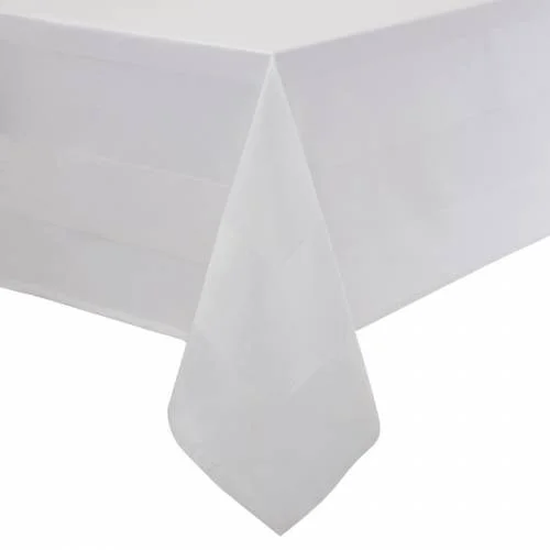 Nouvelle Collection Nappe blanche bande de satin Mitre Luxury 910 x 910mm