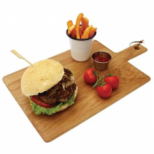 Must-Have Grande Planche de Service Carrée en Chêne Olympia - 350 x 260 mm