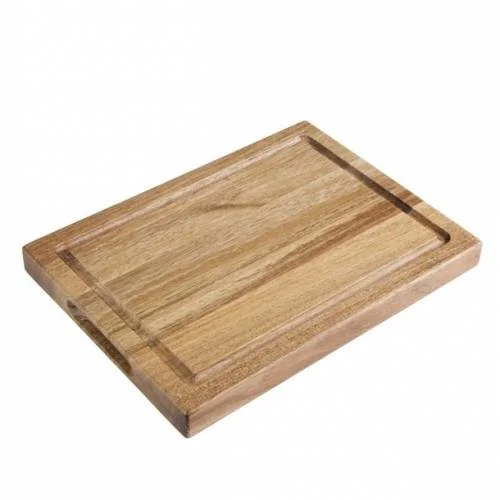Haute Qualité Petit planche à steak en bois d'acacia - 260 x 188 mm - Olympia