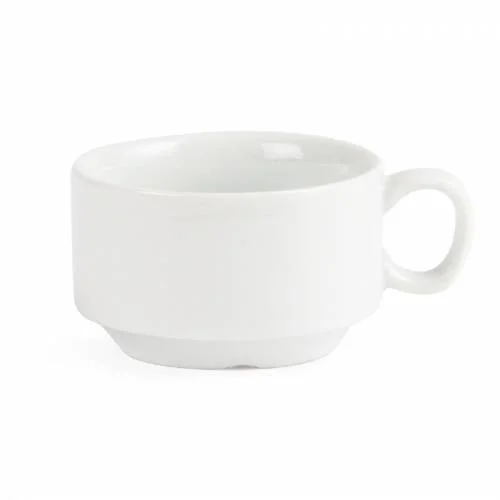 Tasses À Espresso Empilables Blanches Olympia Whiteware 85Ml (Lot De 12) Top Vente