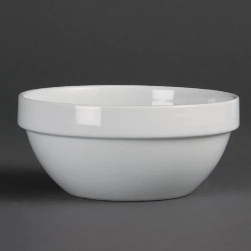 Remise Bols À Céréales En Porcelaine Blanche Olympia 145Mm – Lot De 12