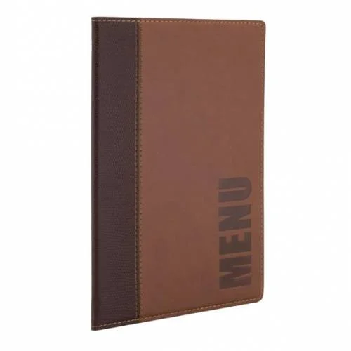 Protège-menus contemporain Securit A4 marron clair Meilleur Choix