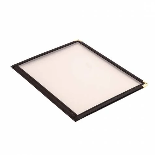 Protège-menus style américain Olympia A4 quatre vues noir Must-Have
