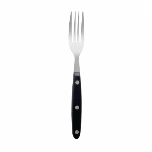 Prix Cassé Fourchettes à Viande Olympia avec Manche Noir – Lot de 12