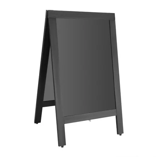 Panneau de Trottoir Cadre en Bois Noir 700 x 1200mm - Olympia Vente Directe