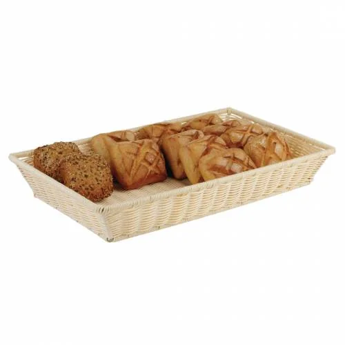 Panier osier polypropylène structure chromée 300 x 220mm - APS Acheter En Ligne