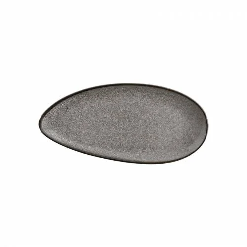 Dernier Modèle Assiettes Forme Feuille en Porcelaine Olympia Mineral Gris – 305 mm (Lot de 6)