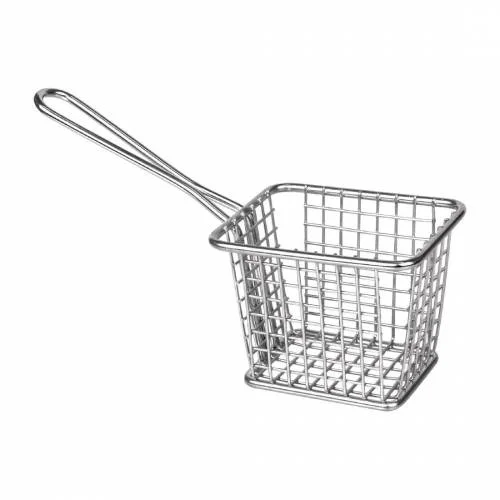 Soldes Petit panier carré de présentation avec manche long Olympia