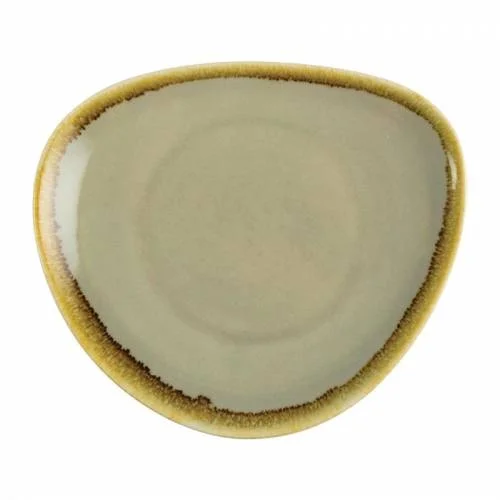 Paiement Sécurisé Assiette triangulaire 280mm couleur mousse Olympia Kiln