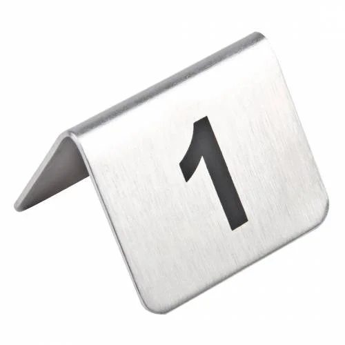 Lot de numéros de table en acier inoxydable Olympia 11-20 Remise