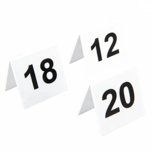 Lot de numéros de table en plastique Olympia 11-20 Prix Promo