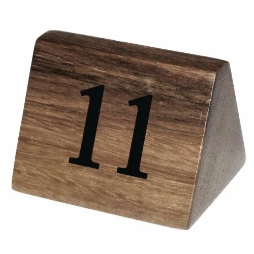 Numéros de table en bois 11 à 20 - Olympia Vente Flash