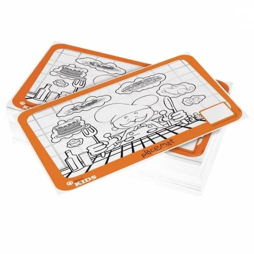 Sets de table à colorier pour enfants - Dining Kids Bon Marché