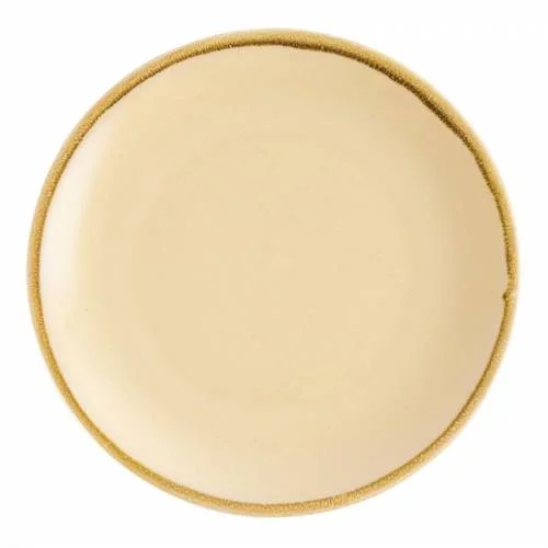 Assiette plate ronde 230 mm couleur sable Kiln Olympia Achat Immédiat