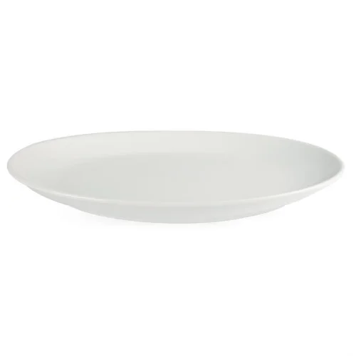 Assiettes Creuses Ovales en Porcelaine Blanche 500 x 290 mm - Lot de 1 - Olympia Livraison Gratuite