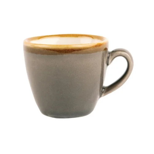 Tasses à Espresso en Porcelaine Olympia Kiln Gris Fumé – 85 ml (Lot de 6) Petit Prix