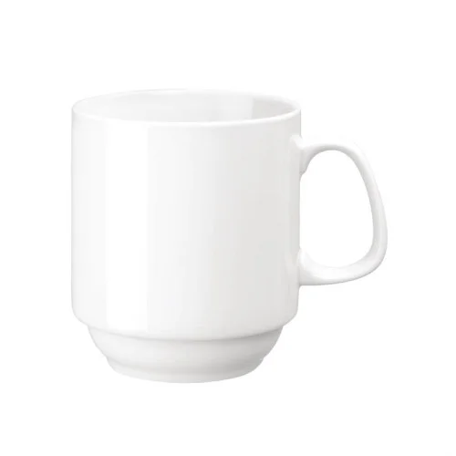 Expédition Rapide Mugs Empilables En Porcelaine Blanche Olympia Whiteware – 284 Ml (Lot De 12)