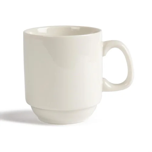 Tasse Empilable Ivory 285ml - Lot de 12 - Olympia Dernier Modèle