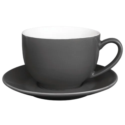 Certifié Tasse Cappuccino grises 340ml - Lot de 12 - Olympia