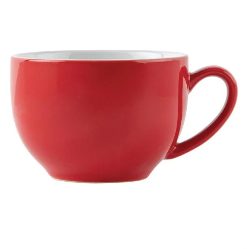 Commande En Gros Tasse Cappuccino rouge 340ml - Lot de 12 - Olympia