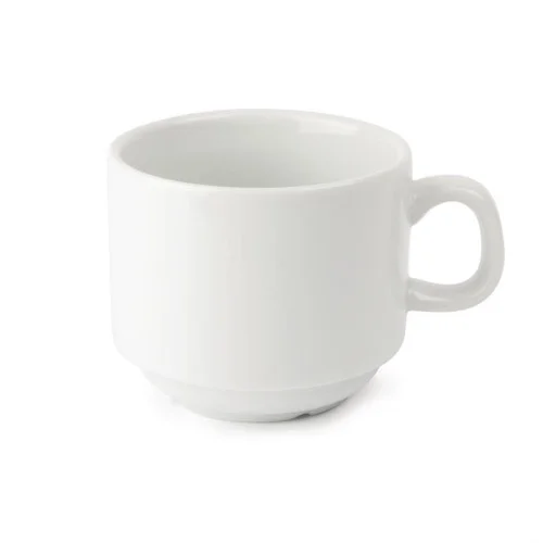 Meilleur Choix Tasse À Thé Empilable Blanche Olympia Whiteware 200Ml (Lot De 12)