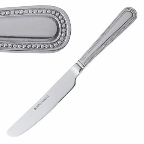 Couteau à dessert 199 mm - Lot de 12 - Olympia Bead Quantité Limitée